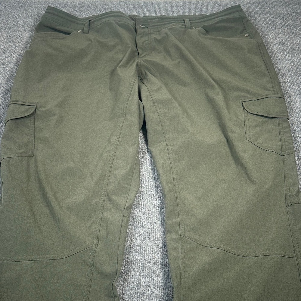 KUHL Splash Cargo Pants Women 22W Regular Olive Green Roll Up Hiking Outdoor